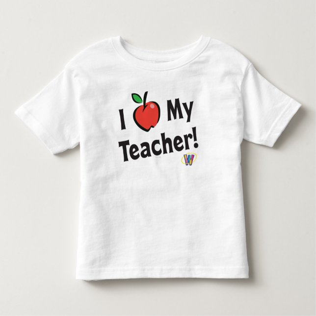 Camiseta De Bebé Webkinz: ¡Amo a mi profesor! (Anverso)