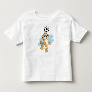 Camiseta De Bebé Webkinz el   Meerkat que juega a fútbol
