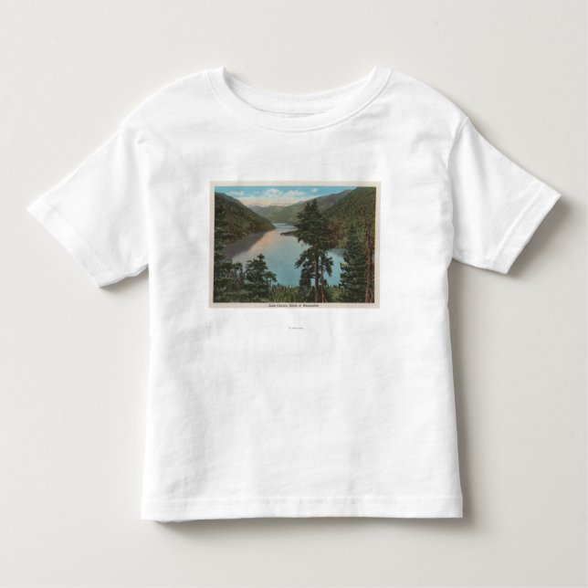 Camiseta De Bebé Wenatchee, WAView del lago Chelan (Anverso)