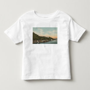 Camiseta De Bebé West Point, NY - vista del puerto en el río Hudso