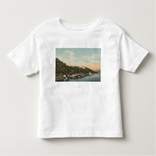 Camiseta De Bebé West Point, NY - vista del puerto en el río Hudson