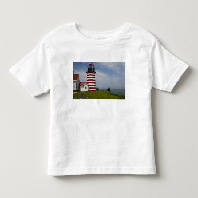 Camiseta De Bebé West Quoddy Head Lighthouse State Park es el (Anverso)