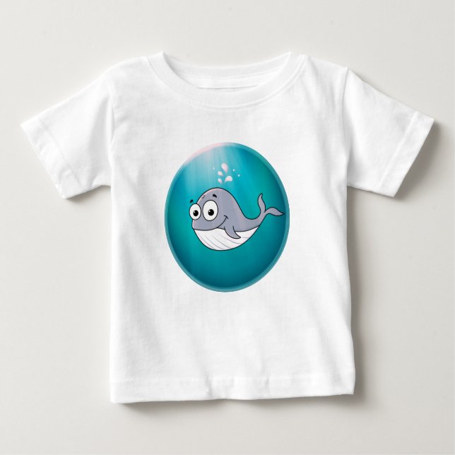 Camiseta De Bebé Whale, Sperm Whale, Underwater (Anverso)
