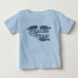 Camiseta De Bebé Whales Team Environmental Whale Lover