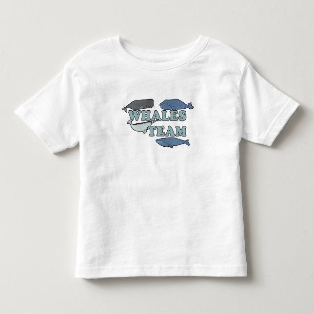 Camiseta De Bebé Whales Team Environmental Whale Lover (Anverso)
