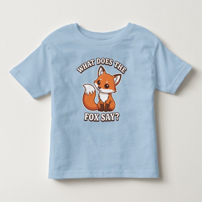 Camiseta De Bebé What Does The Fox Say? (Anverso)