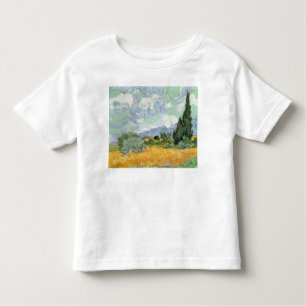 Camiseta De Bebé Wheatfield con los cipreses, 1889 de Vincent van