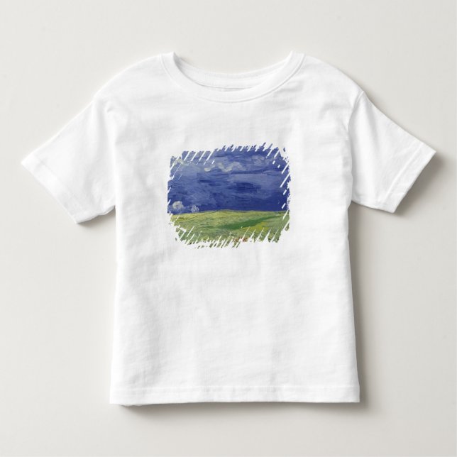 Camiseta De Bebé Wheatfields de Vincent van Gogh el | debajo de la (Anverso)