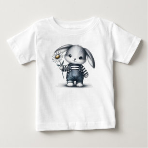Camiseta De Bebé Whimsical Boy Bunny