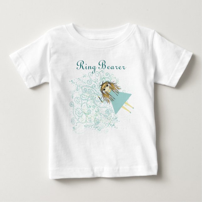 Camiseta De Bebé Whimsical Fairy Wedding Party T-shrits (Anverso)