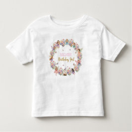 Camiseta De Bebé Whimsical flower fairy garden birthday 