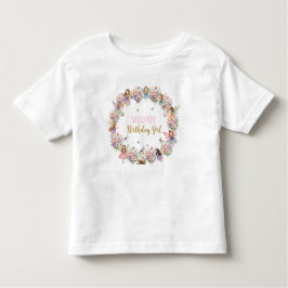 Camiseta De Bebé Whimsical flower fairy garden birthday 