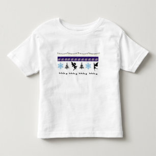 Camiseta De Bebé Whimsical, hada, santa, luces de cuerdas, nieve