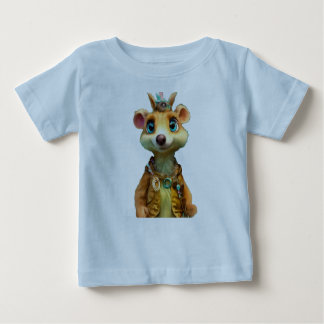 Camiseta De Bebé Whimsical Ice Age Scrat Junk Journal con sueño