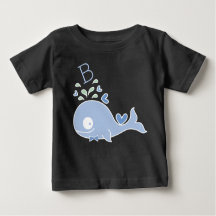Whimsical Mr. Blue Whale Bow Tie Monograma Niño