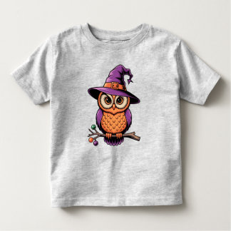 Camiseta De Bebé Whimsical Owl Witch