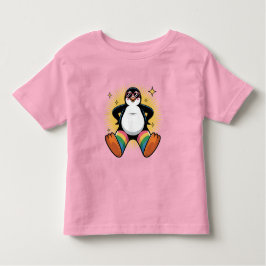 Camiseta De Bebé Whimsical Penguin Caroon