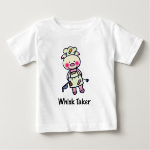 Camiseta De Bebé Whisk Taker Pig - Funny Chef Design