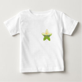 Camiseta De Bebé white t  shirt  printed with nature