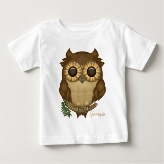 Camiseta De Bebé Whoolio La Lechuza Cuta Personalizada Tees