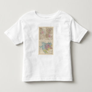 Camiseta De Bebé Wien, Prag, mapa de Budapest