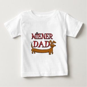 Camiseta De Bebé Wiener-Dad-Plain