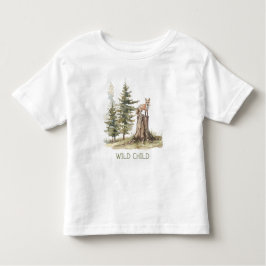 Camiseta De Bebé WiILD CHILD Forest Woodland Fox Baby Toddler