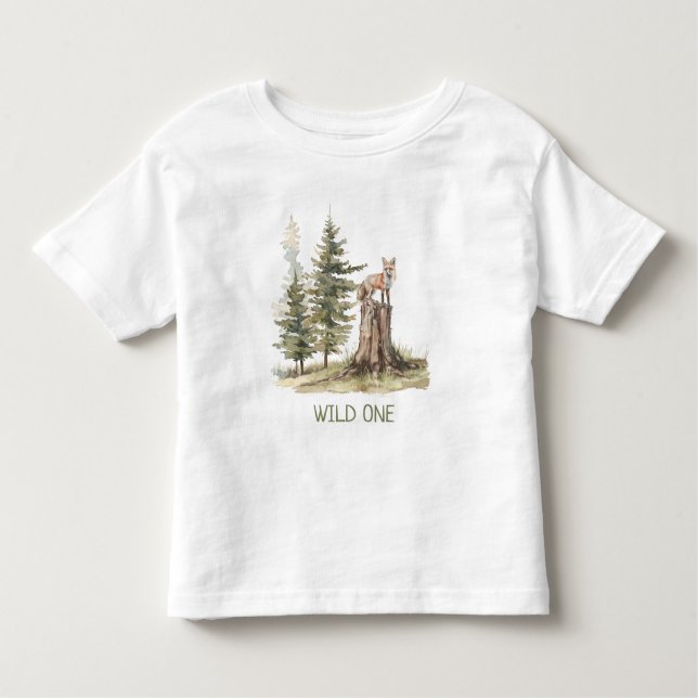 Camiseta De Bebé WiILD ONE Forest Woodland Fox (Anverso)