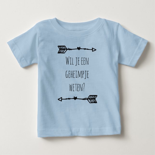 Camiseta De Bebé Wil je een geheimpje weten.. (Anverso)