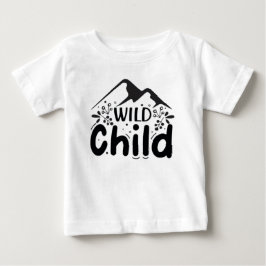 Camiseta De Bebé Wild Child Baby T-Shirt - Minimalist Mountain