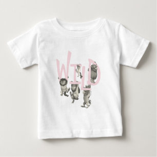 Camiseta De Bebé WILD Cosas salvajes y Max - Rosa