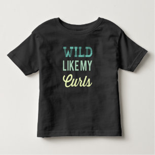 Camiseta De Bebé Wild Like My Curls Cute Toddler T shirt