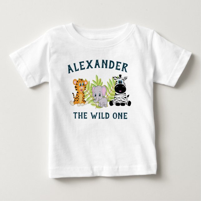 Camiseta De Bebé Wild One Baby Boy Tshirt (Anverso)