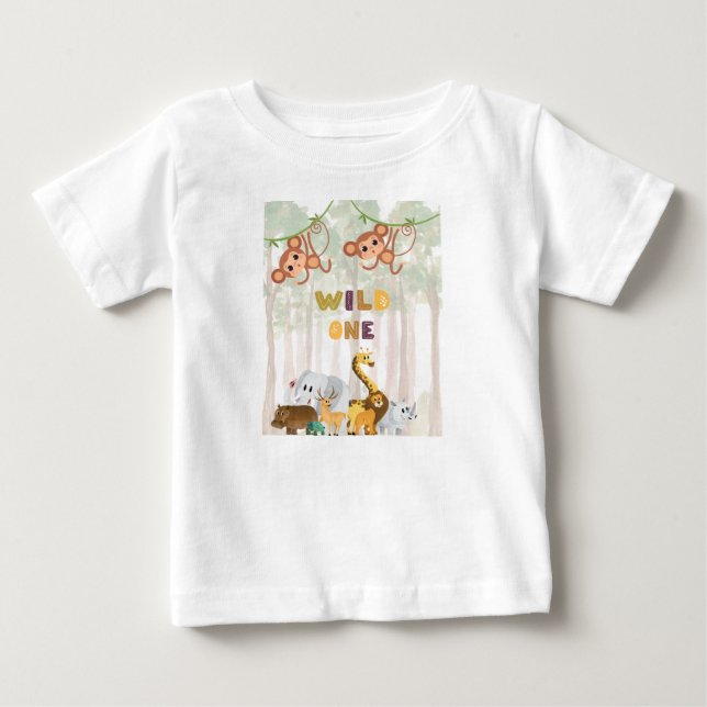 Camiseta De Bebé Wild One - Feliz cumpleaños (Anverso)
