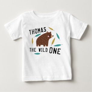 Camiseta De Bebé Wild One First Birthday Boy