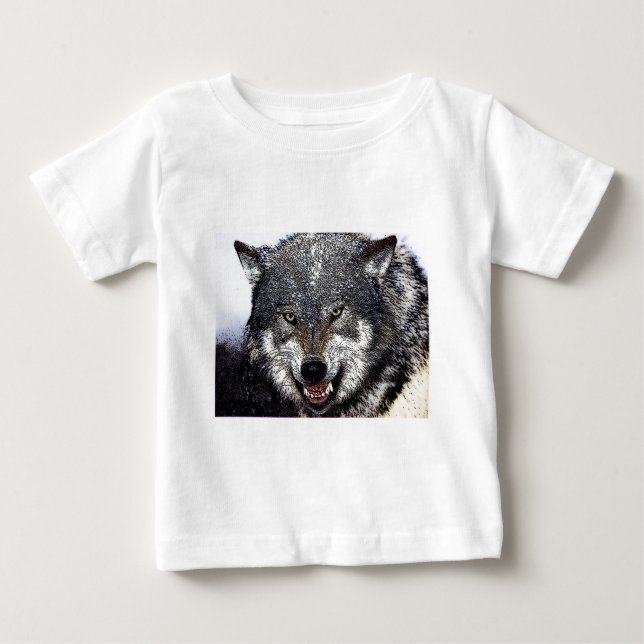Camiseta De Bebé Wild Wolf (Anverso)