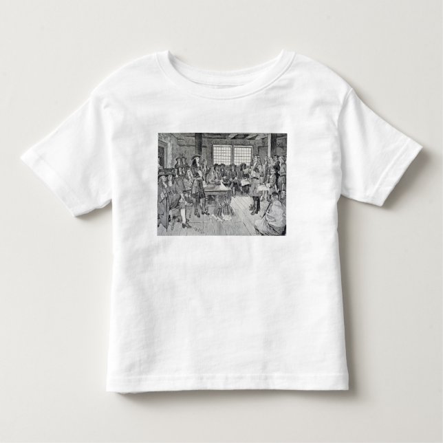Camiseta De Bebé William Penn en conferencia con los colonos (Anverso)