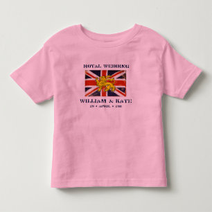 Camiseta De Bebé William y Kate Royal Boda Toddler T-Shirt