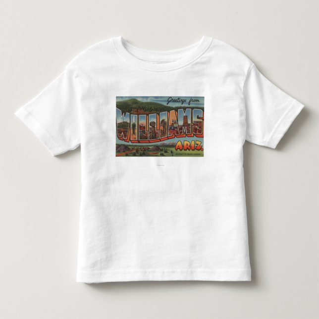 Camiseta De Bebé Williams, Arizona - escenas grandes de la letra (Anverso)