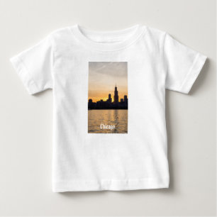 Camiseta De Bebé Willis Tower Sunset Silhouette