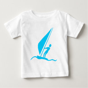 Camiseta De Bebé Windsurf - Azul cielo