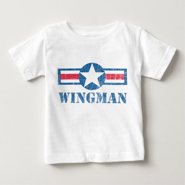 Camiseta De Bebé Wingman Vintage (Anverso)