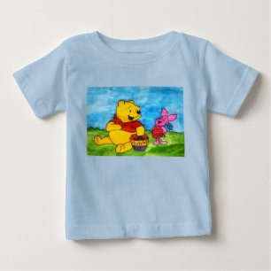 Camiseta De Bebé Winnie Pooh y Piglet Mejores Amigos