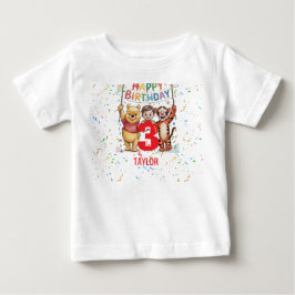 Camiseta De Bebé Winnie the Pooh | Happy Birthday