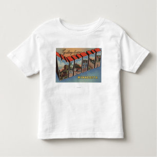 Camiseta De Bebé Winona, Minnesota - escenas grandes de la letra