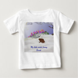 Camiseta De Bebé Winter Bunny
