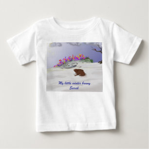 Camiseta De Bebé Winter Bunny