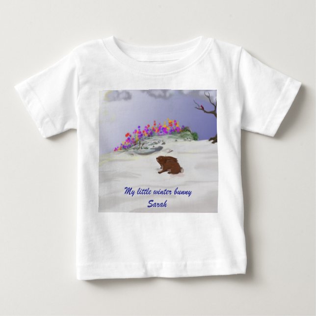Camiseta De Bebé Winter Bunny (Anverso)
