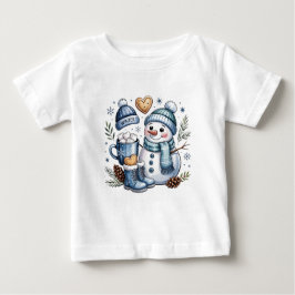 Camiseta De Bebé Winter Cozy Snowman