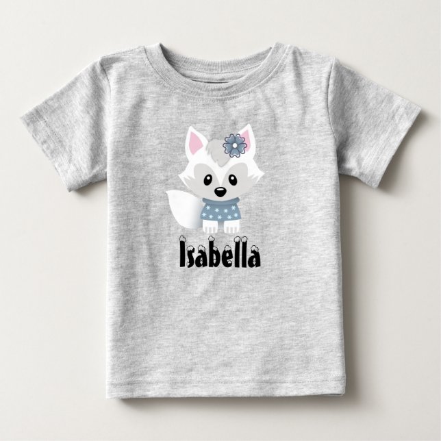 Camiseta De Bebé Winter Fox (Anverso)